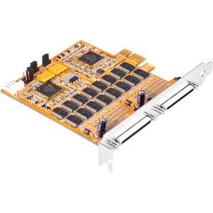 16-Port RS-232 PCI Express Card (Serial Cables Included)